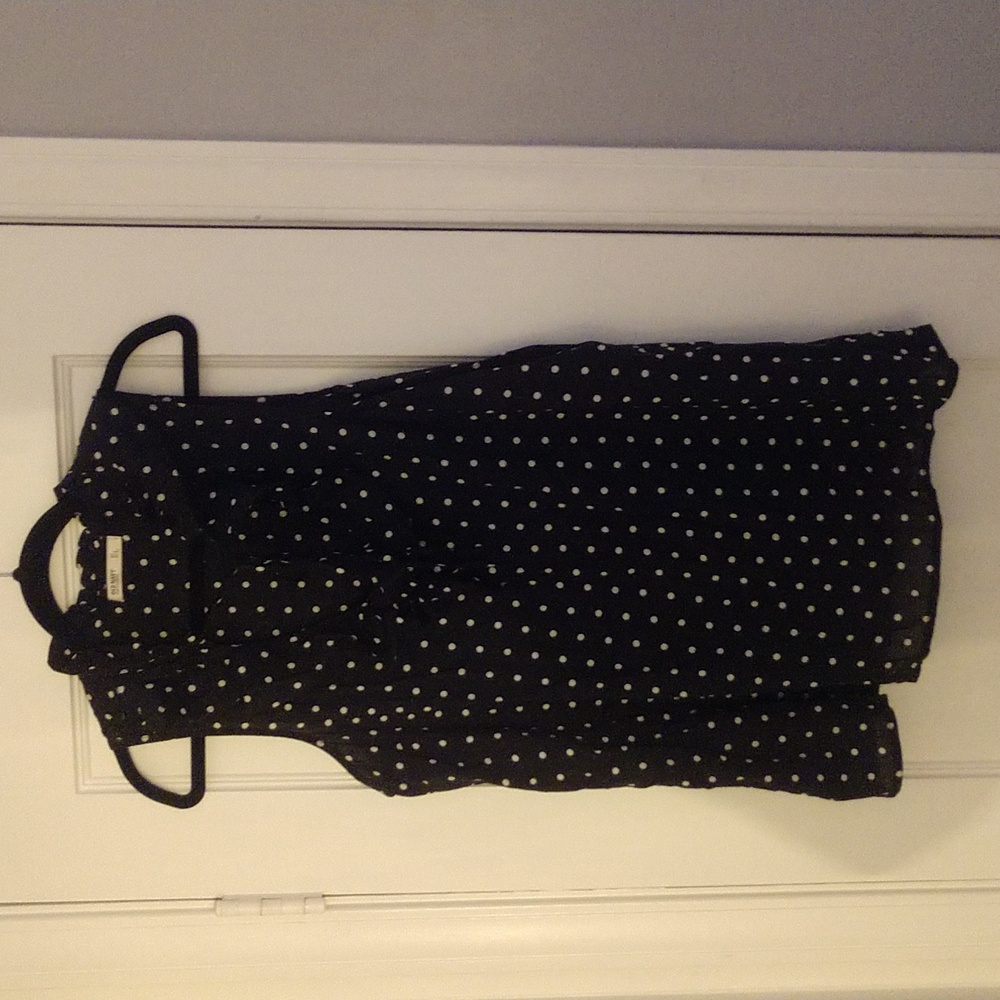 Old Navy polka dot ruffle tank top